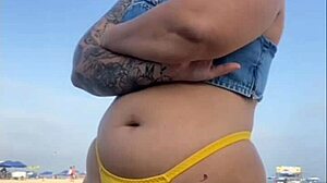 I flashed on the beach and made that guy's dick so hard, it was crazy.