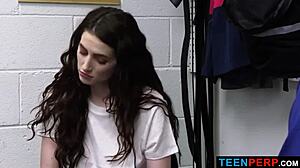 Hey, Aria Carson got caught stealing a bikini! This teen perp’s in for a wild ride now.