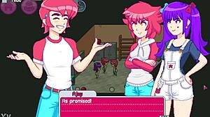 Step sister and best friend have fun threesome with step bro