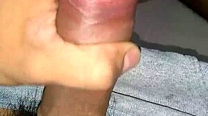 Teen Boy Stimulates His Penis During Solo Masturbation Session Leading to Cum