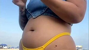 I flashed on the beach and made that guy's dick so hard, it was crazy.