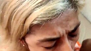 Brazilian teen with small tits gets rough assfucking, blowjob, and cumshot in eye