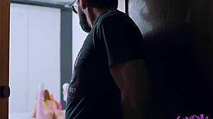 Stepdad hides and bangs hot stepdaughter with gusto.