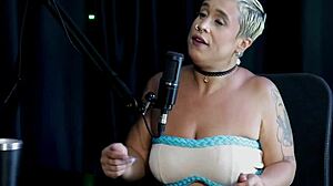 Brazilian blonde just joana gets kicked out and tries with a young girl in sheer red.