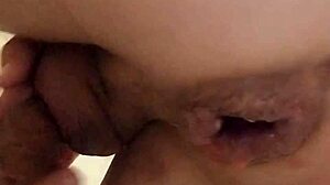 Anal prolapse leaks! squirming from monster cock fisting!