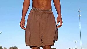 Taste the Air with Cute Black Teacher in Dorm