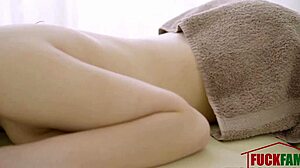 Hazel in a Tender Pussy Rub Scene