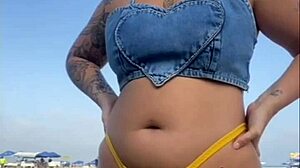 I flashed on the beach and made that guy's dick so hard, it was crazy.