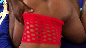 Hot Black Babe Bent Over For Doggystyle