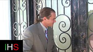 gorgeous brunette girl enjoys hard ride