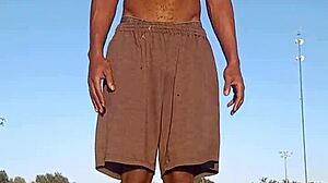 Taste the Air with Cute Black Teacher in Dorm