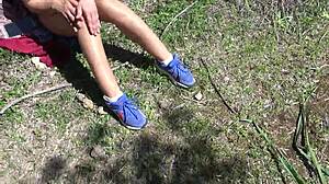 omg, real voyeur freaked out when i pissed from my hairy pussy!