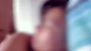 Latina beauty enjoys intimate moment with close friend