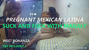 Pregnant Mexican Magaly Sucks And Fucks In Promo