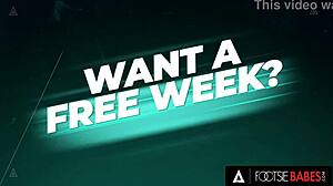 stunning brunette lilu moon gets her pretty feet covered in hot cum