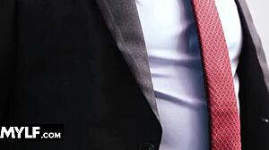 Mylf - hot mylf seduces detectives with her tight body and gets spit-roasted in the interrogation room basic instinct parody 😈