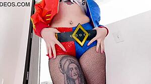 Arielle Aquinas swallows huge cock cum