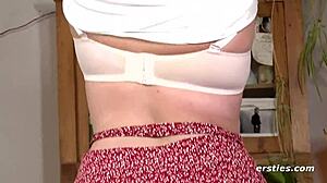 Azubi From Düsseldorf Fingering Shaved Pussy in Underwear