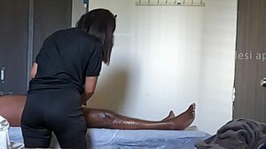 Relaxing spa massage with happy ending