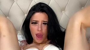 horny british teen plays solo with toys on webcam fun