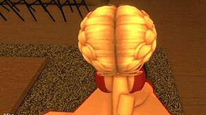 Roblox girl sucks small cock of royal boyfriend