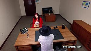 halloween hardcore with milf riding big cock at principal's office