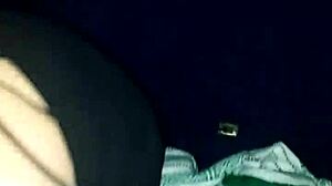 retro prostitute stars in classic blue film footage