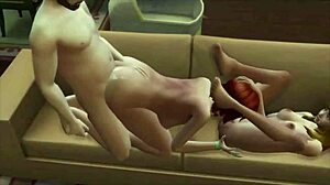 the sims wife gets fucked in group threesome