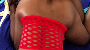 Hot Black Babe Bent Over For Doggystyle