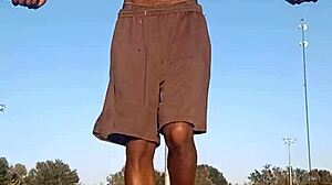 Taste the Air with Cute Black Teacher in Dorm