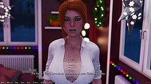 Being a dik 218 - brunette college girl shoves my head into her ass while she puts the star on the tree