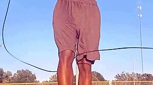 Taste the Air with Cute Black Teacher in Dorm