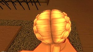 Roblox girl sucks small cock of royal boyfriend