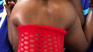 Hot Black Babe Bent Over For Doggystyle