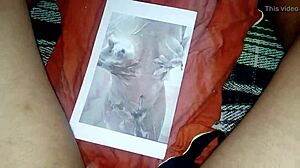 Massage session turns into solo masturbation for busty girl