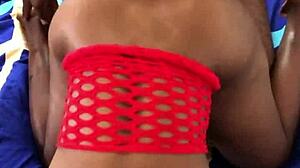 Hot Black Babe Bent Over For Doggystyle