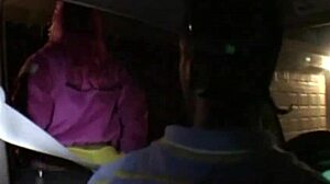 Big Booty Pinky XXX Sucks Huge Black Cock on Public Street