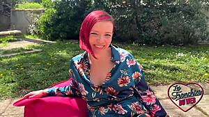 Margot, the voluptuous european milf, feels deep emotions loving her mmf threesome with natural tits and small waist