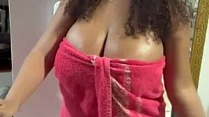 the horny neighbor cheats on her husband with the plumber, showing off her big sexy ass