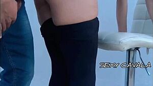 he hired me to suck his monster cock, but ended up fucking me doggystyle