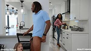 Amateur Cowgirl Riding And Blowjob In Kitchen POV Shorts