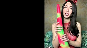 Sexy Devil Hotkinkyjo Fuck Her Ass With Long Dildo From Organotoy & Anal Prolapse