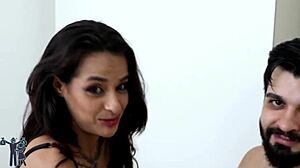 Horny Wife Gifts Husband Latina Whore For Intense Handjob Pleasure