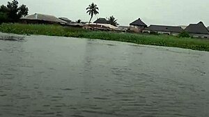 Ebony Pornstar Fucks by the River