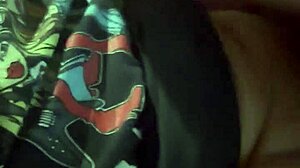 Intense interracial actie met Latina na feest