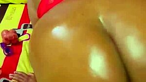 In lesbian bondage, she interrogates with foot tickling and vibrator