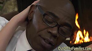 Amateur gets fingered and jizzed by stepdad in reality fetish scene