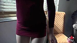 blonde model got stuck after shoot so i took advantage