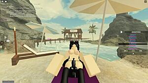 Roblox-Inspired Whore Rides Big Black Cock to Cum