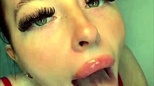 British student masturbates in POV solo